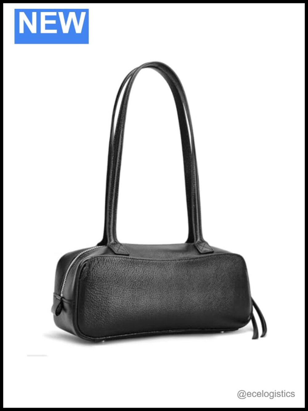 Genuine Leather Bowler Bag Women Shoulder Purse Cowhide Handbag Work Travel